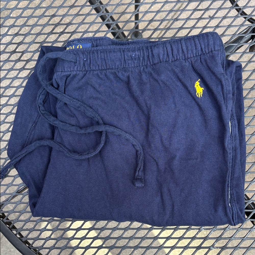 Polo by Ralph Lauren Men’s Sleepware Pants with Yellow Logo Large